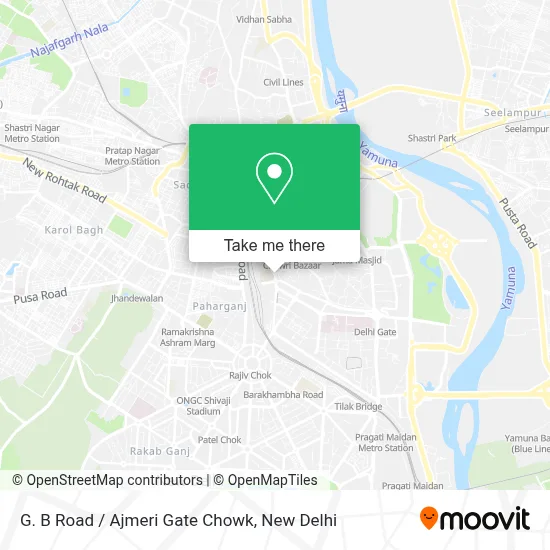 G. B Road / Ajmeri Gate Chowk map