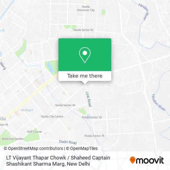LT Vijayant Thapar Chowk / Shaheed Captain Shashikant Sharma Marg map