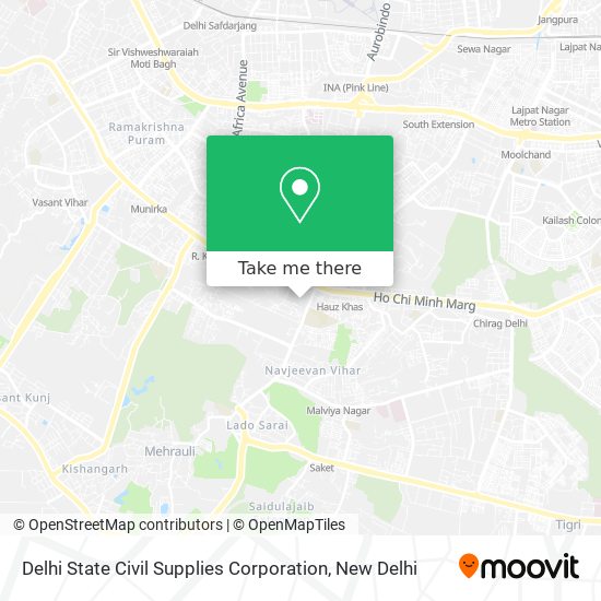 Delhi State Civil Supplies Corporation map