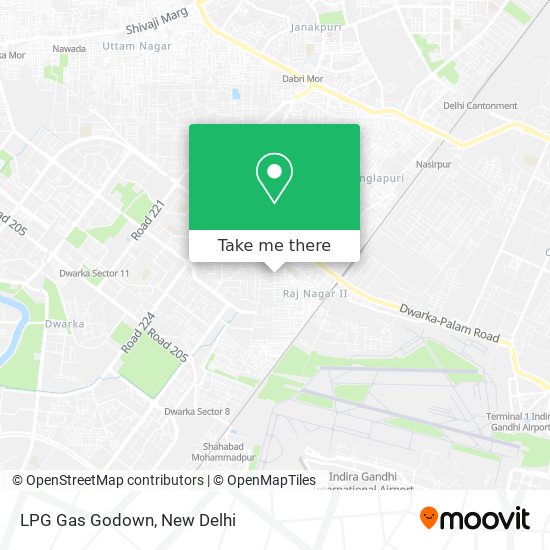 LPG Gas Godown map