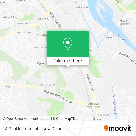 A Paul Instruments map