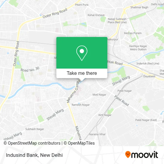 Indusind Bank map