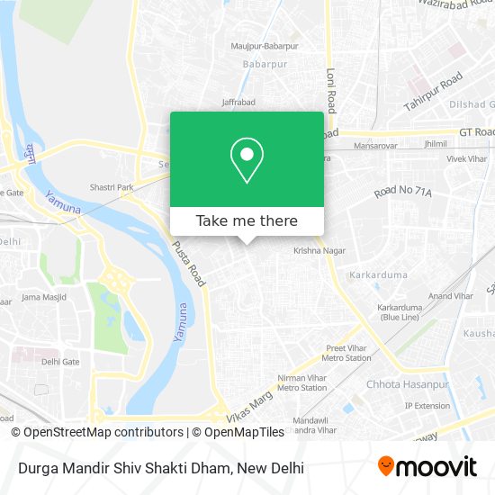 Durga Mandir Shiv Shakti Dham map