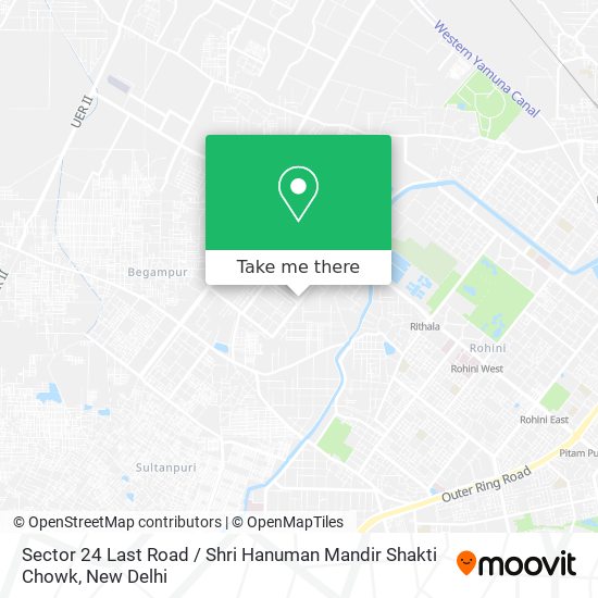 Sector 24 Last Road / Shri Hanuman Mandir Shakti Chowk map