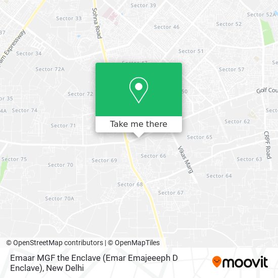 Emaar MGF the Enclave (Emar Emajeeeph D Enclave) map