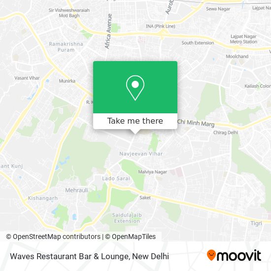 Waves Restaurant Bar & Lounge map