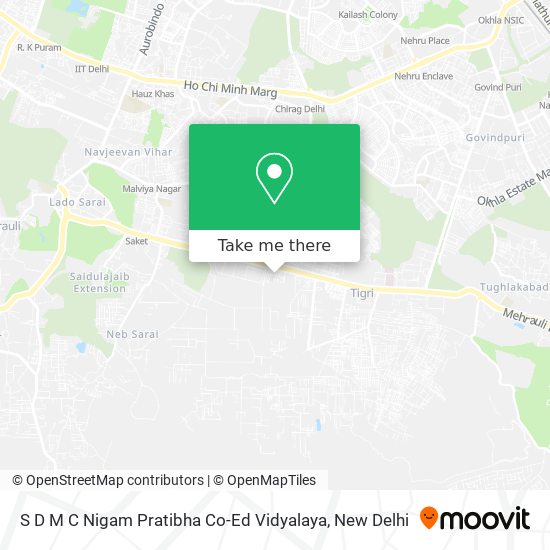 S D M C Nigam Pratibha Co-Ed Vidyalaya map