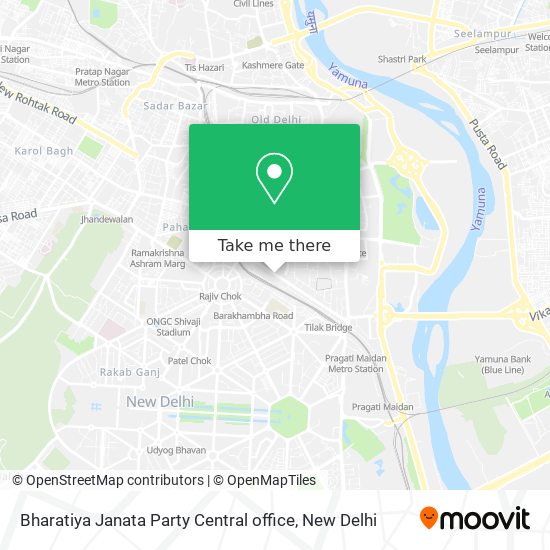 Bharatiya Janata Party Central office map