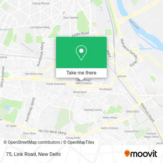 75, Link Road map