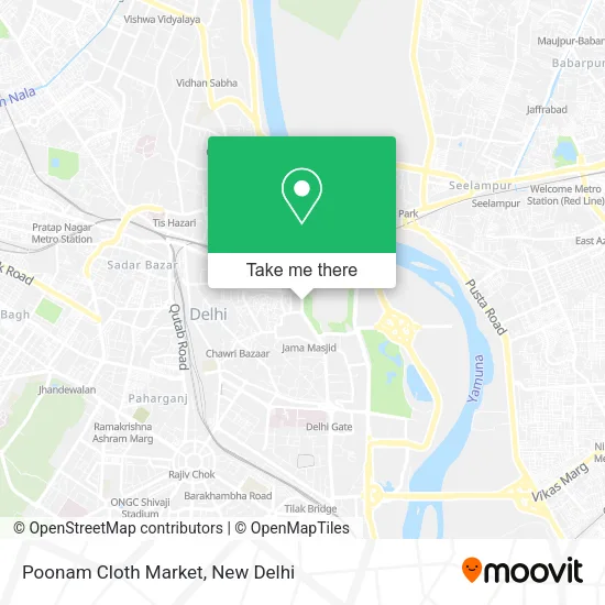 Poonam Cloth Market map