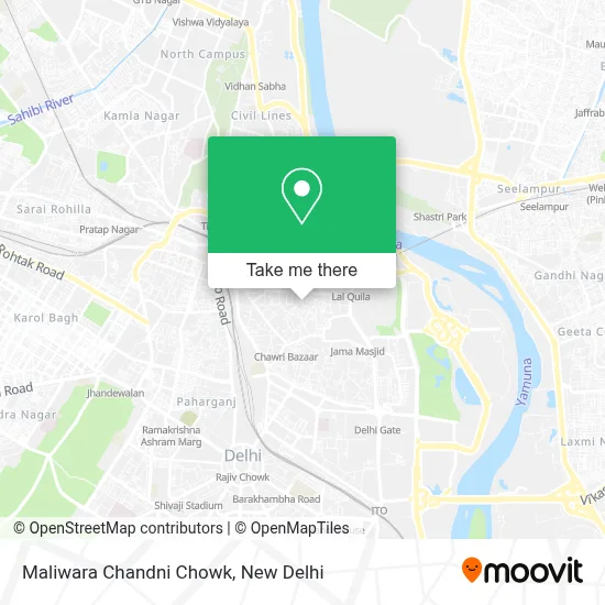 Maliwara Chandni Chowk map