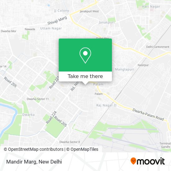 Mandir Marg map