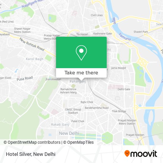 Hotel Silver map