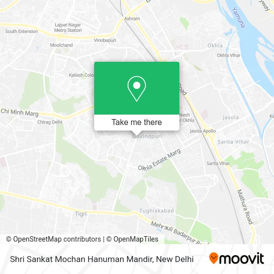 Shri Sankat Mochan Hanuman Mandir map