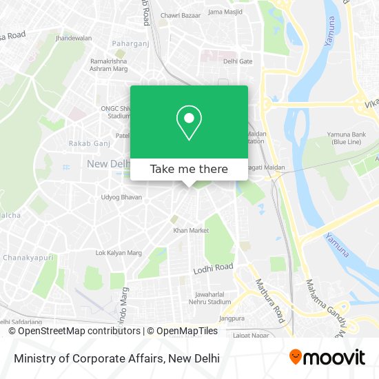 Ministry of Corporate Affairs map
