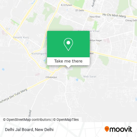 Delhi Jal Board map