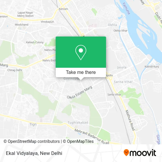 Ekal Vidyalaya map