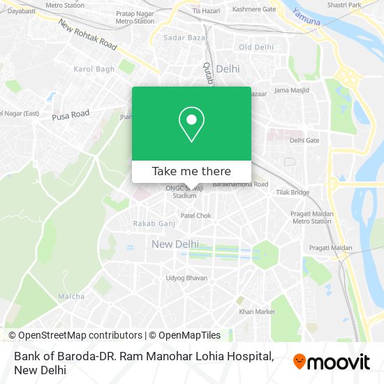 Bank of Baroda-DR. Ram Manohar Lohia Hospital map