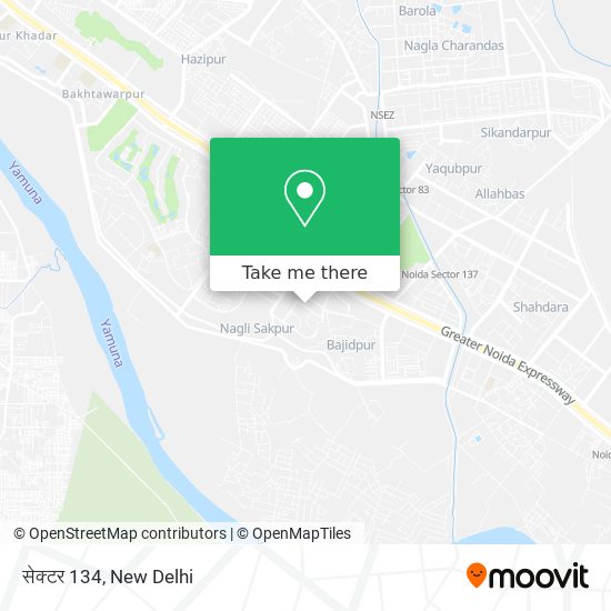 सेक्टर 134 map