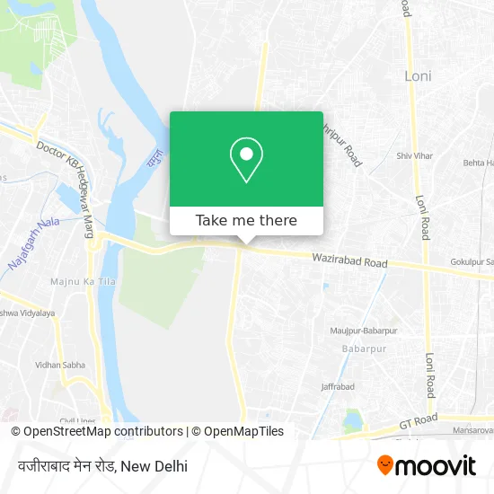 वजीराबाद मेन रोड map