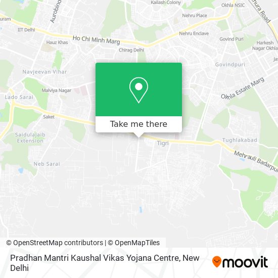 Pradhan Mantri Kaushal Vikas Yojana Centre map