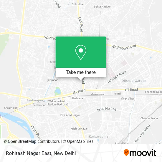 Rohitash Nagar East map