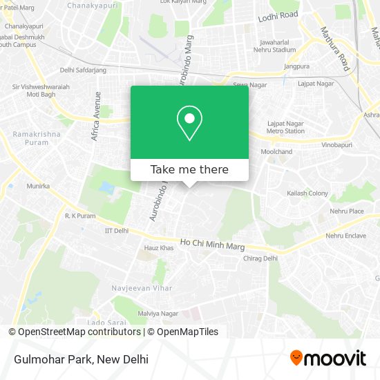 Gulmohar Park map