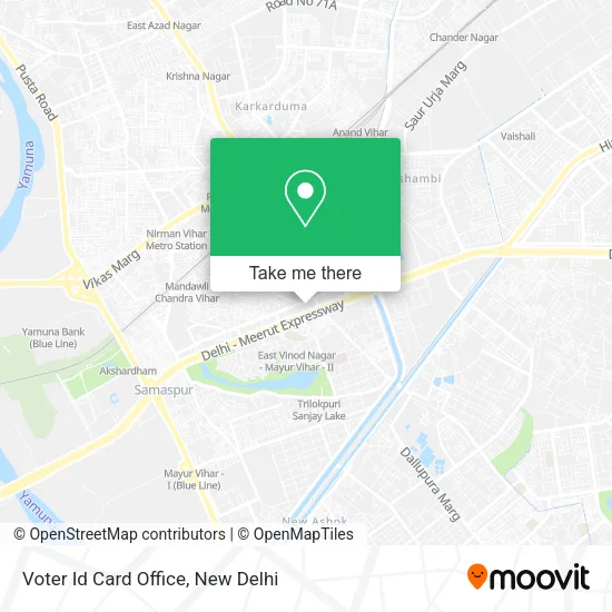 Voter Id Card Office map