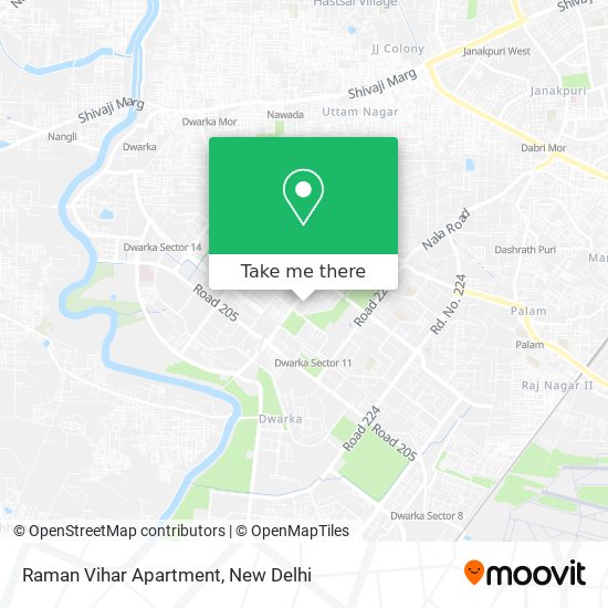 Raman Vihar Apartment map