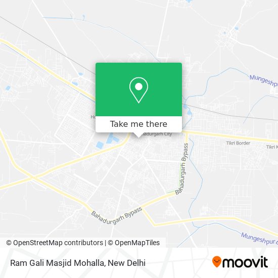 Ram Gali Masjid Mohalla map