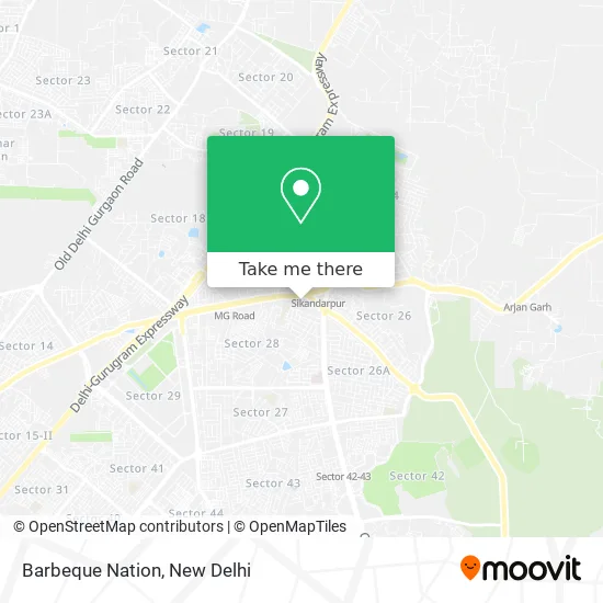 Barbeque Nation map