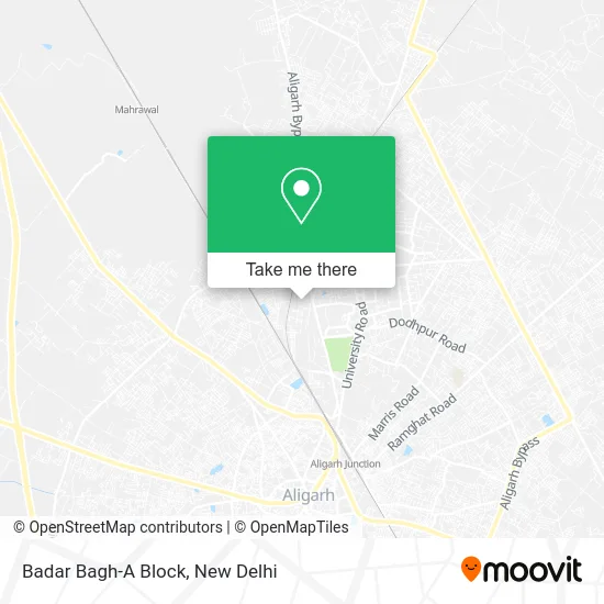 Badar Bagh-A Block map