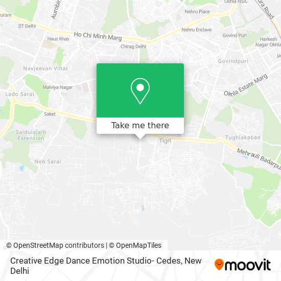 Creative Edge Dance Emotion Studio- Cedes map