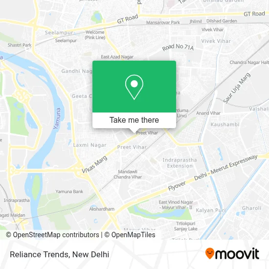 Reliance Trends map