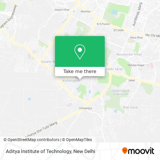 Aditya Institute of Technology map