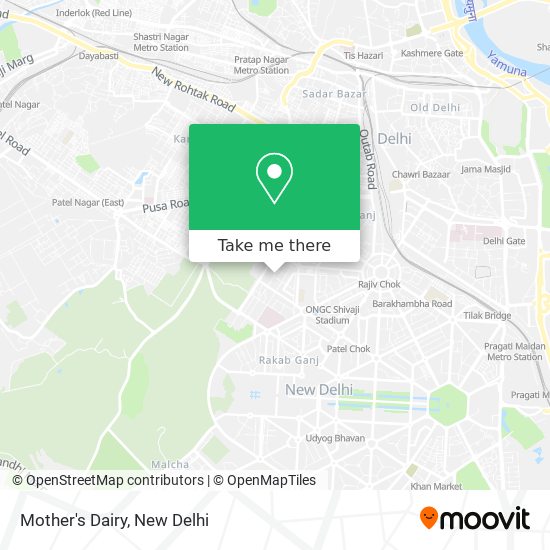 Mother's Dairy map