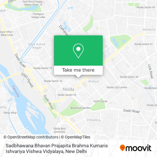 Sadbhawana Bhavan Prajapita Brahma Kumaris Ishvariya Vishwa Vidyalaya map