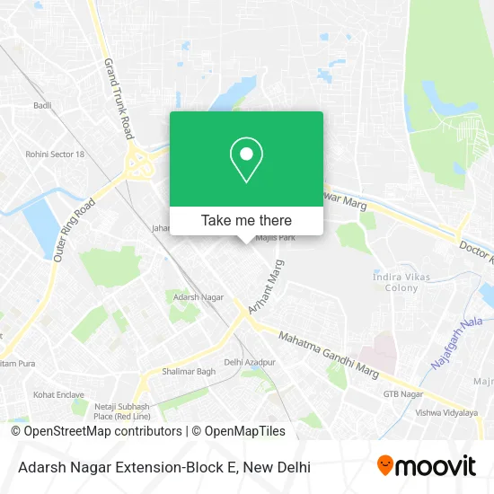 Adarsh Nagar Extension-Block E map