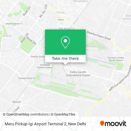 Meru Pickup-Igi Airport Terminal 2 map