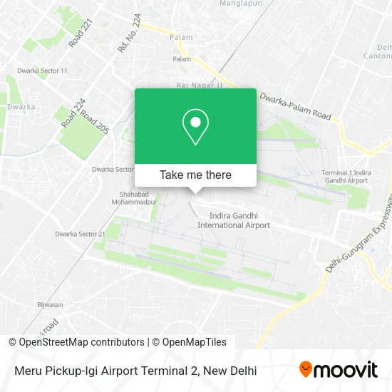 Meru Pickup-Igi Airport Terminal 2 map