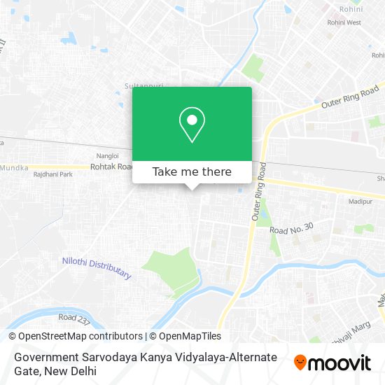 Government Sarvodaya Kanya Vidyalaya-Alternate Gate map