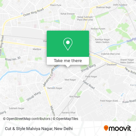 Cut & Style Malviya Nagar map