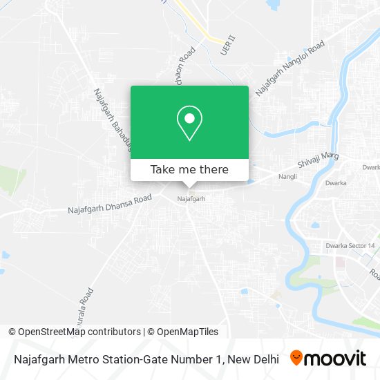 Najafgarh Metro Station-Gate Number 1 map