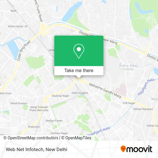 Web Net Infotech map