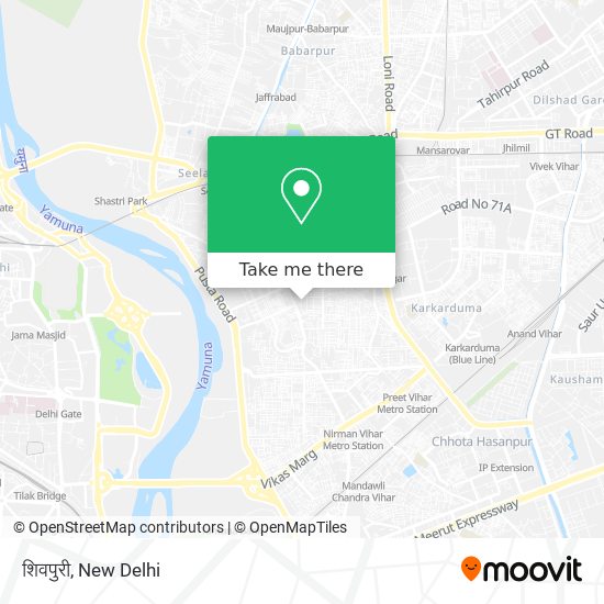 शिवपुरी map