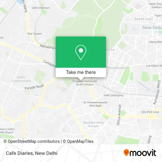 Cafe Diaries map