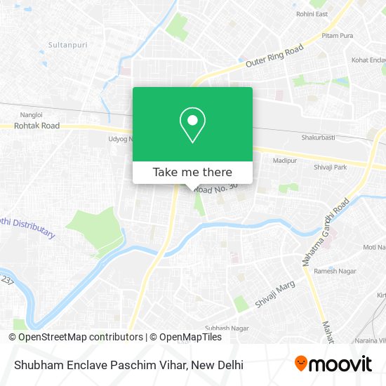 Shubham Enclave Paschim Vihar map