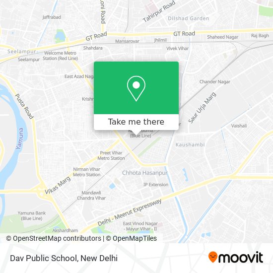 Dav Public School map