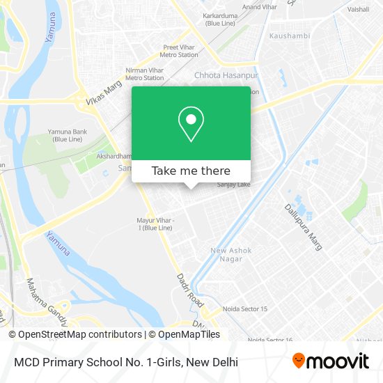 MCD Primary School No. 1-Girls map