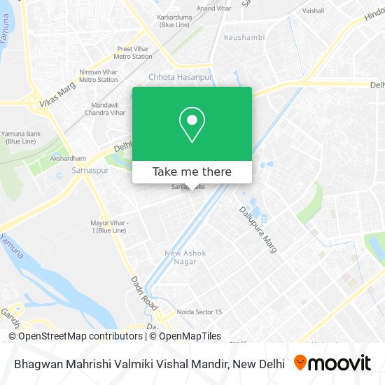 Bhagwan Mahrishi Valmiki Vishal Mandir map